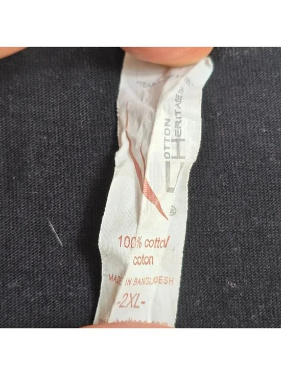 Las Vegas Graphic Tank Top 2XL Cotton Heritage 100% Cotton Black/Beige Sleeveles - Picture 2 of 5